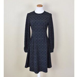 Leota Lara Long Sleeve Fit and Flare Dress - S